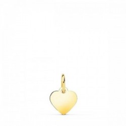 Colgante oro 18 kt CORAZON LISO 8 MM